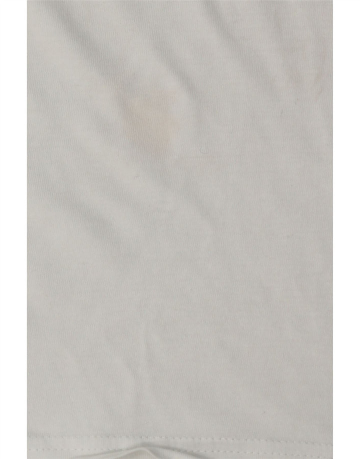 ADIDAS Herre T-Shirt Top Stor Hvid Bomuld