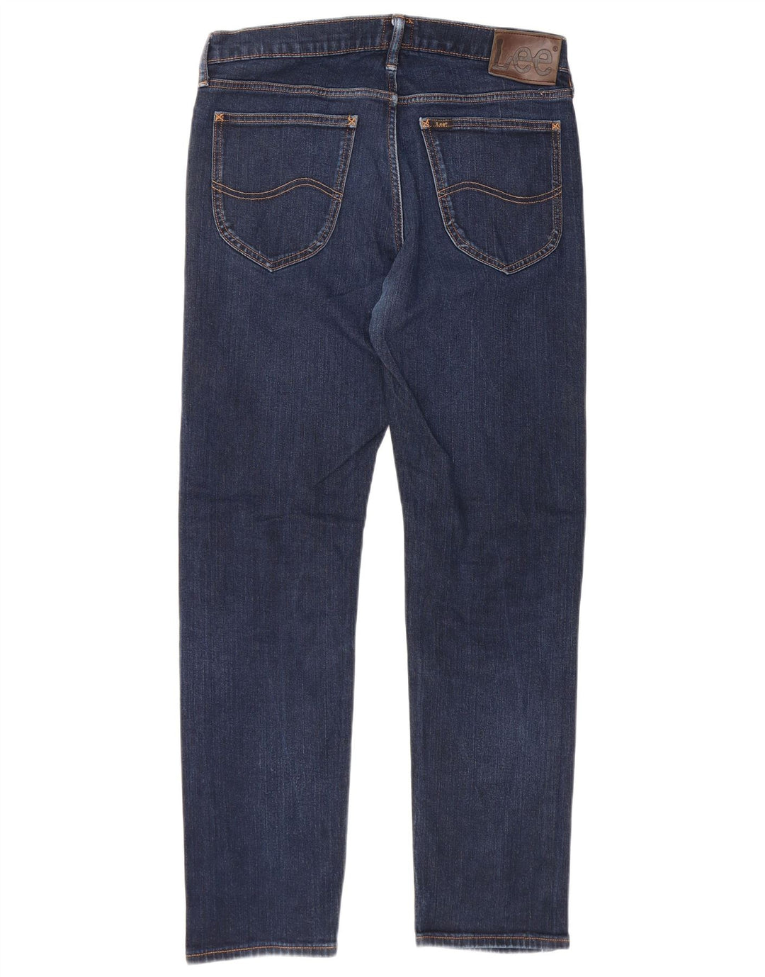 LEE Mens Daren Zip Fly Straight Jeans W32 L32 Marineblå Bomuld