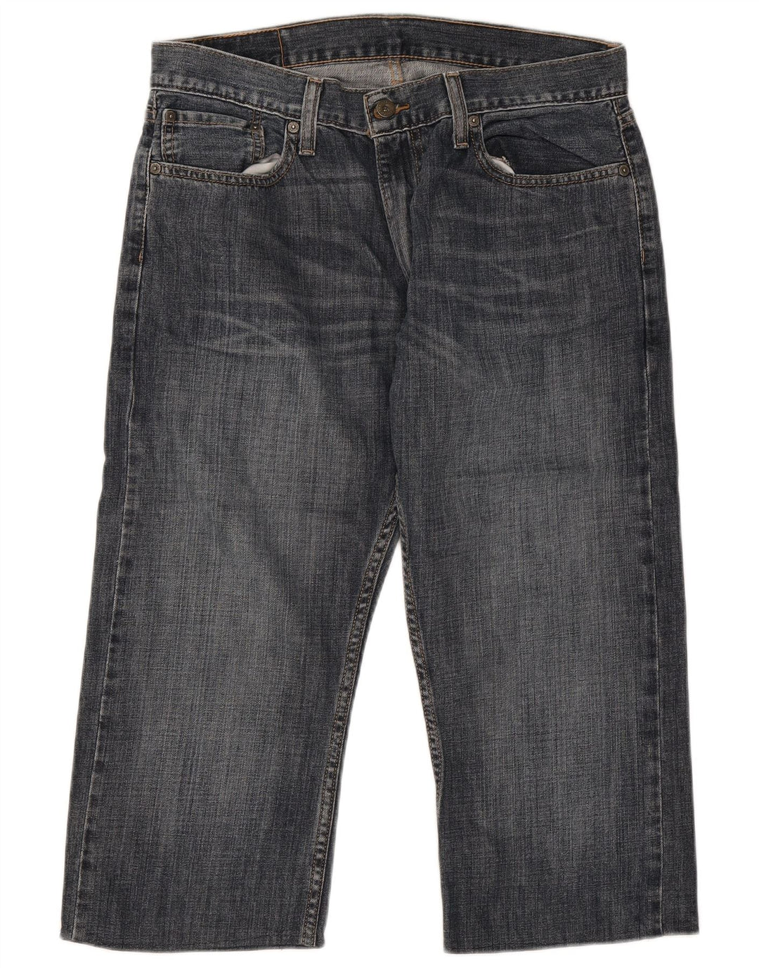 Levi's Herre 514 Capri Straight Jeans W34 L21 Blå Bomuld