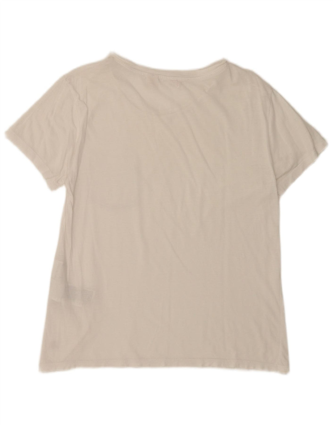 Levi's Dame T-Shirt Top UK 16 Stor Hvid Bomuld