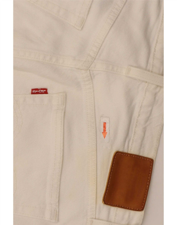 Levi's Straight Jeans til mænd W29 L28 Hvid bomuld