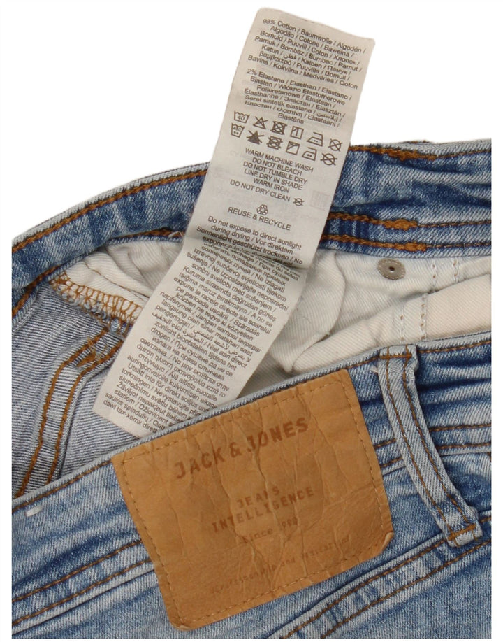 Jack & Jones Herre GLENN Slim Jeans W32 L30 Blå Bomuld