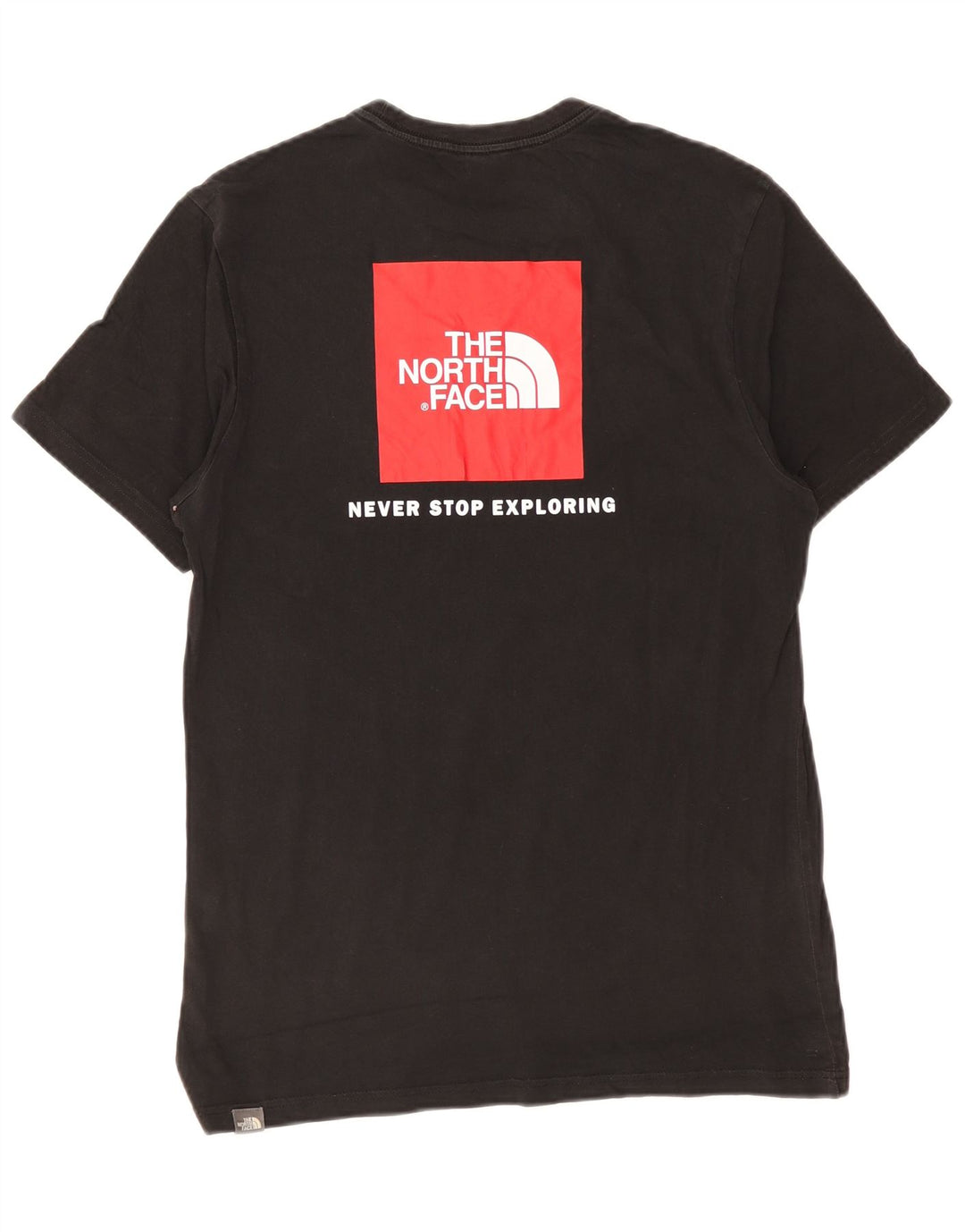 The North Face Herre grafisk T-shirt Top Medium Sort Bomuld