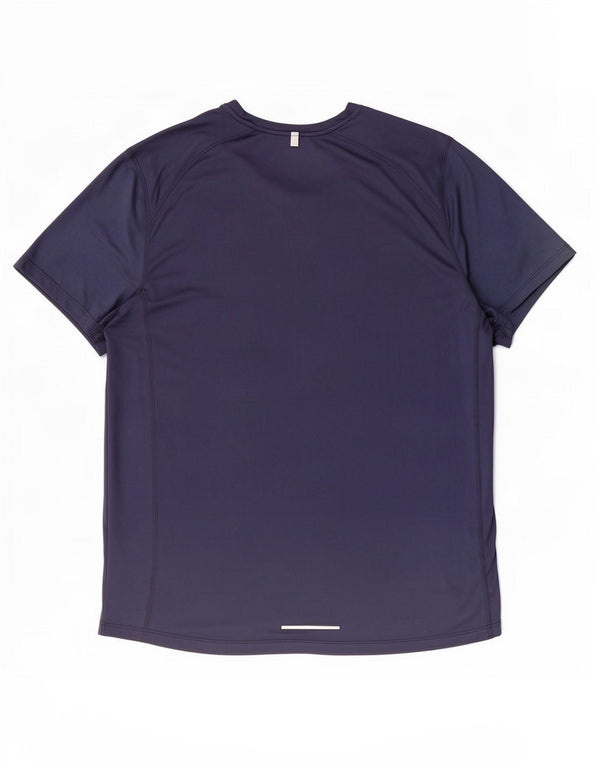 Nike herre Dri Fit T-shirt top XL marineblå polyester