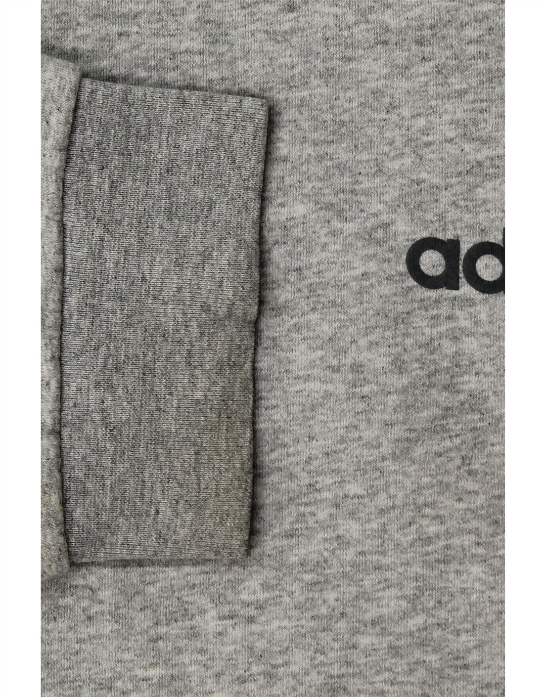 ADIDAS grafisk sweatshirt til mænd, stor grå bomuld