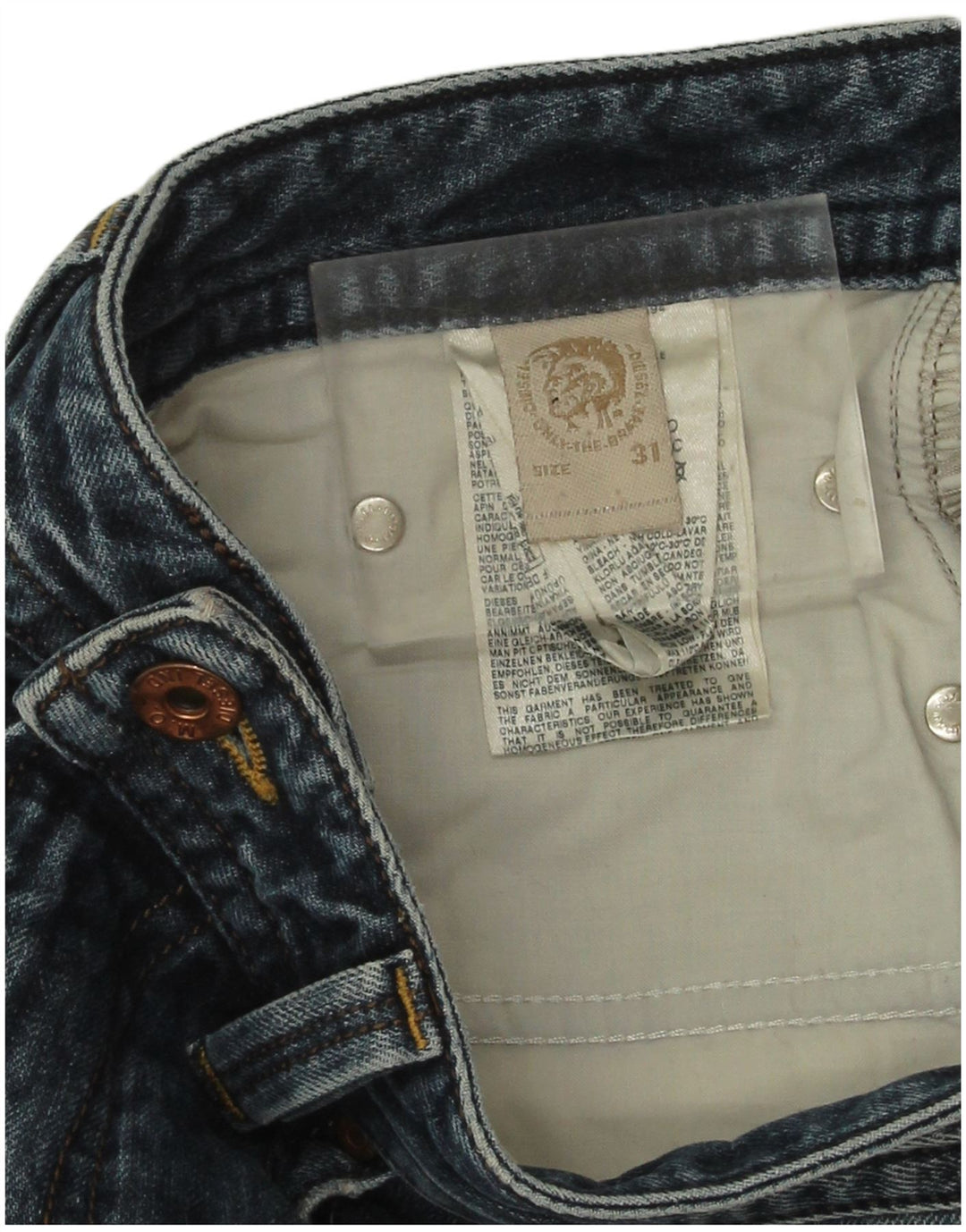 Diesel Herre Slim Jeans W31 L33 Blå Bomuld