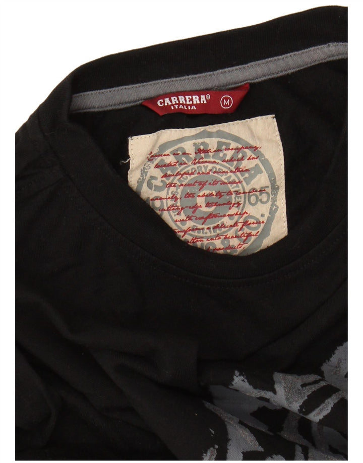 CARRERA Herre grafisk top Langærmet Medium Sort