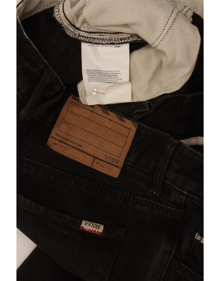 Vans Dame Slim Jeans W26 L27 Sort Bomuld