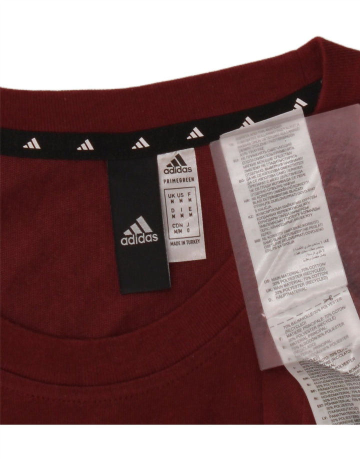 ADIDAS Herre Primegreen T-Shirt Top Medium rødbrun bomuld