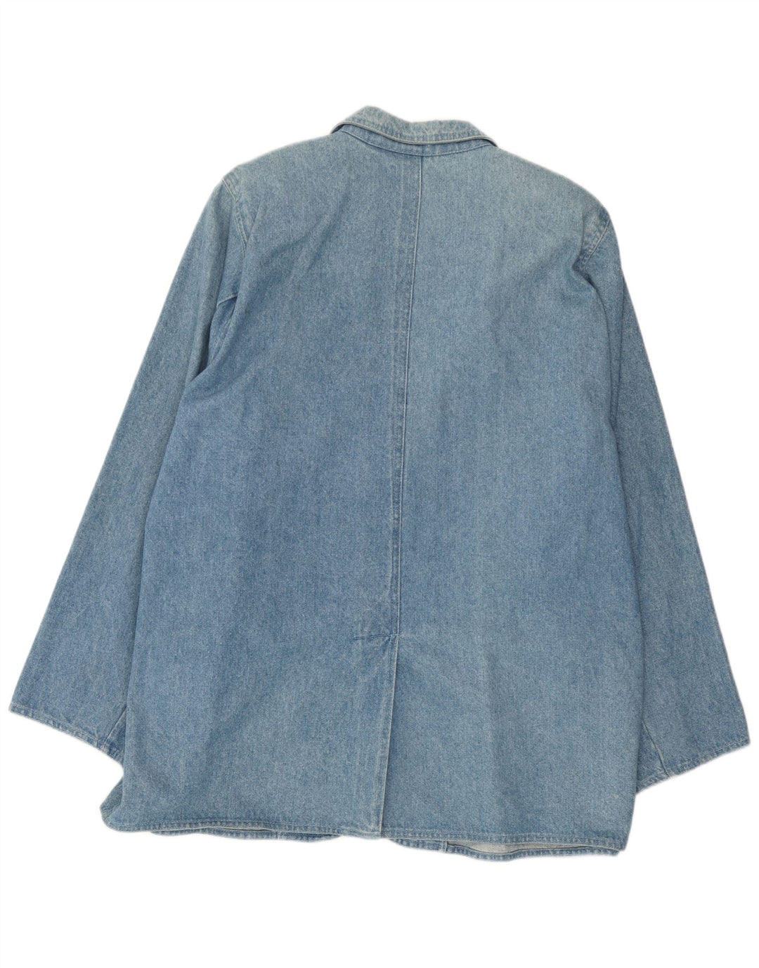 Vintage Dame 2 Button Denim Blazer Jacket UK 18 XL Blå