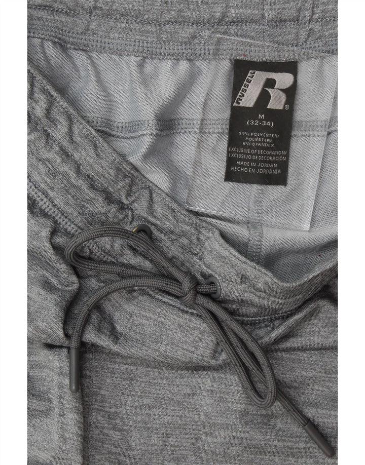 RUSSELL ATHLETIC Mens Dri-Power Tracksuit Trousers Medium Grey Polyester Vintage Russell Athletic and Second-Hand Russell Athletic from Messina Hembry 