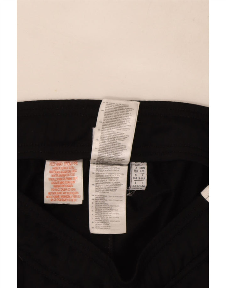 Adidas Drenge Træningsdragt Bukser Joggers 13-14 År Sort Polyester