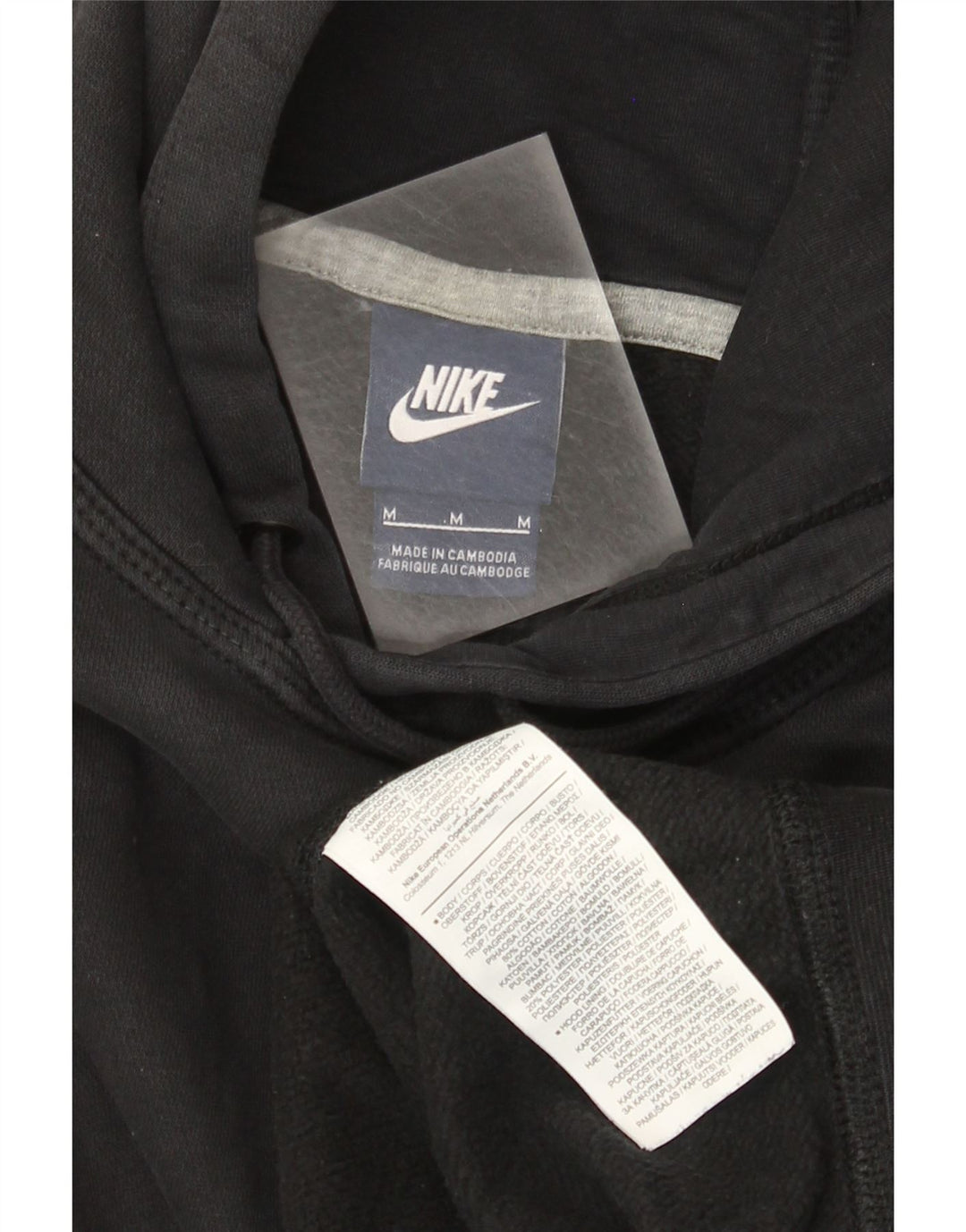 Nike Herre hættetrøje Jumper Medium Sort Bomuld