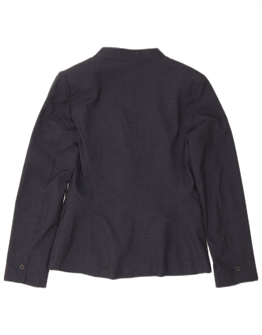 Zara Dame 1-knaps blazerjakke EU 38 Lille marineblå polyester