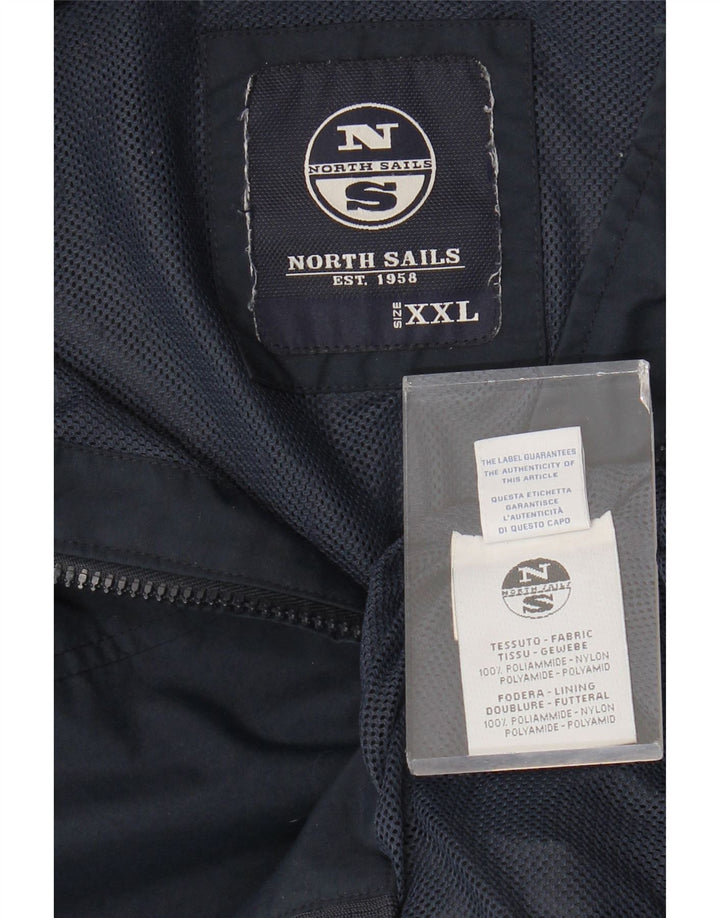 North Sails Herre Bomber Jacket UK 44 2XL Navy Blue Polyamide