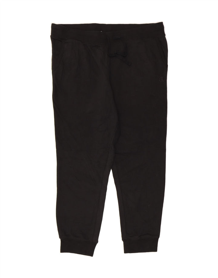 CHAMPION Mens Tracksuit Trousers Joggers Large Black Cotton Vintage Champion and Second-Hand Champion from Messina Hembry 