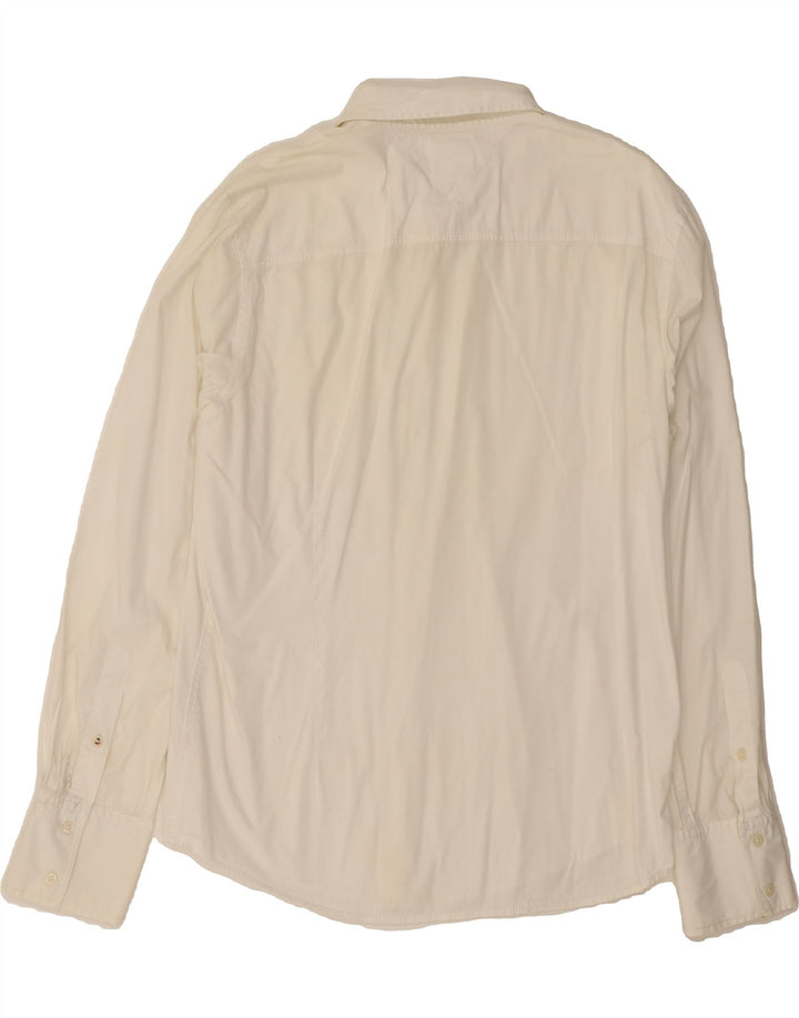 TOMMY HILFIGER Mens Shirt 2XL White Vintage Tommy Hilfiger and Second-Hand Tommy Hilfiger from Messina Hembry 