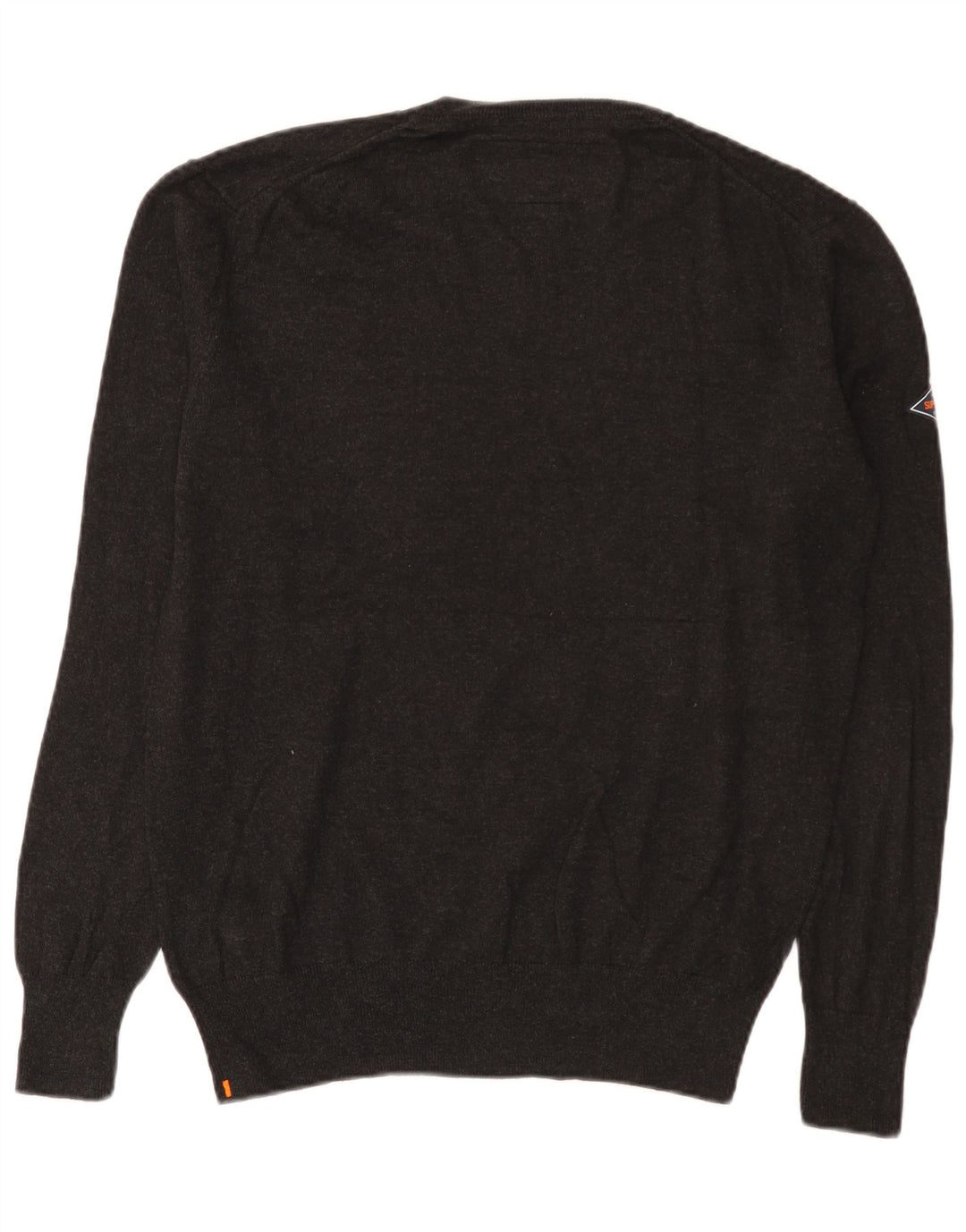 Superdry Herre V-hals sweater XL Grå Bomuld
