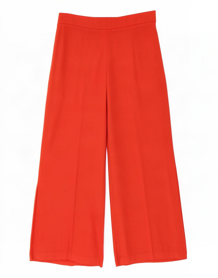 Zara Dame Capri Bukser Medium W28 L22 Orange Polyester
