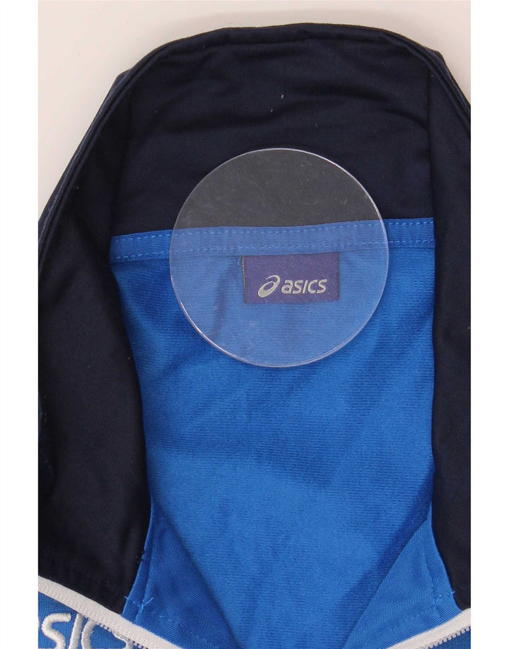 Asics Træningsdragt til mænd Topjakke Medium Blue Colourblock Polyester