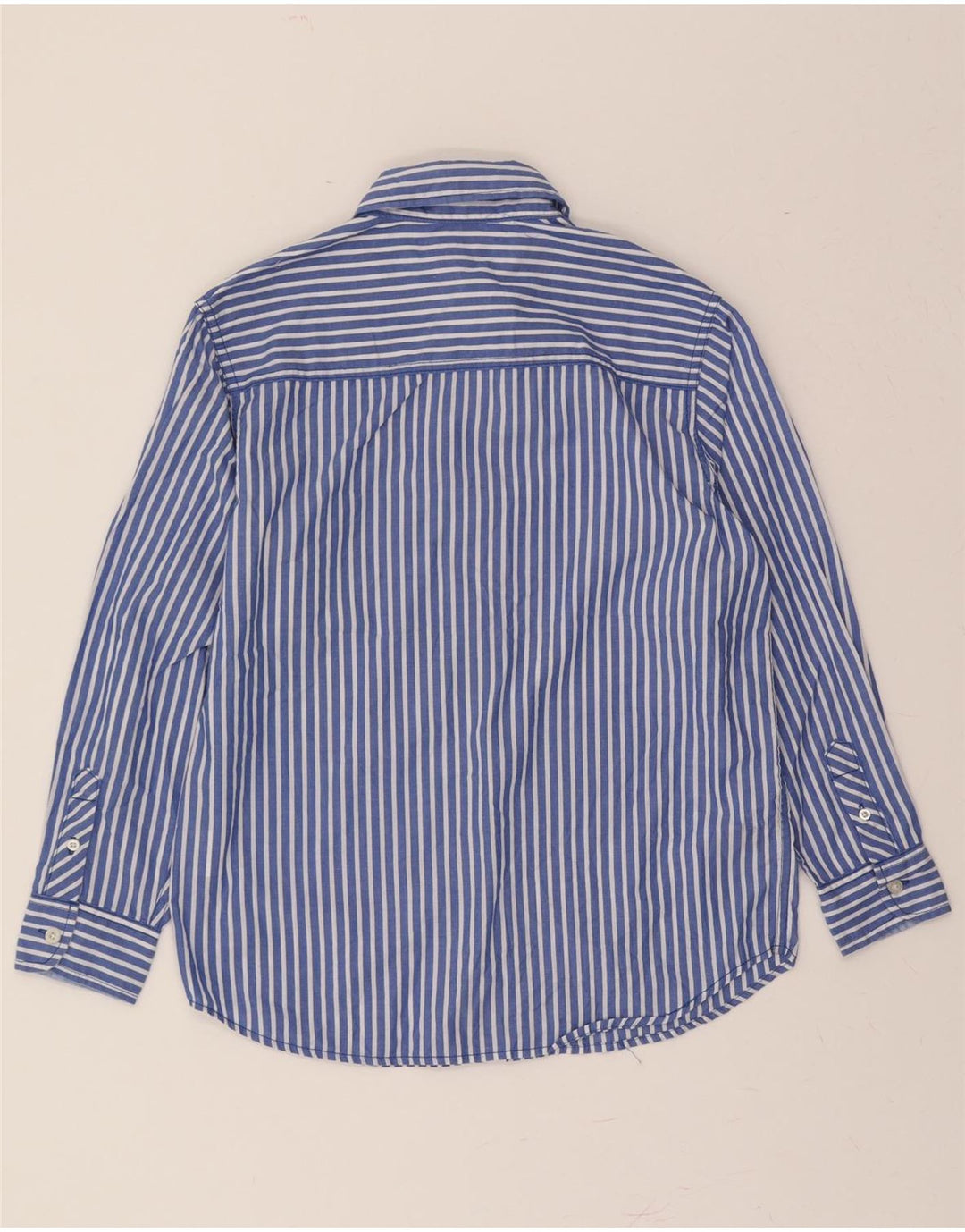 IZOD Boys Shirt 12-13 Years XL Blue Striped Cotton Vintage Izod and Second-Hand Izod from Messina Hembry 