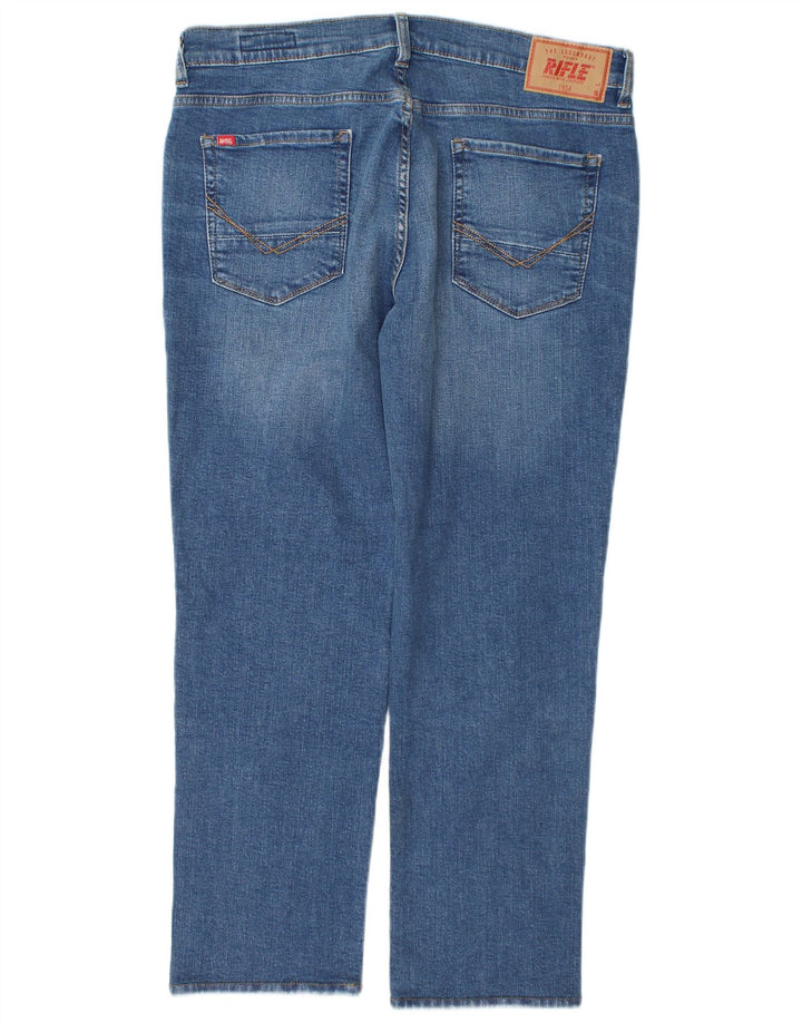 Rifle Herre Straight Jeans W36 L28 Blå Bomuld