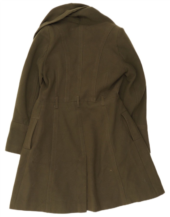 Oasis Dame Overfrakke UK 14 Medium Khaki Polyester