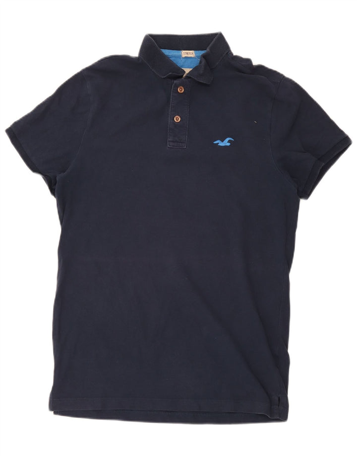 Hollister Poloskjorte til mænd Medium Navyblå Bomuld