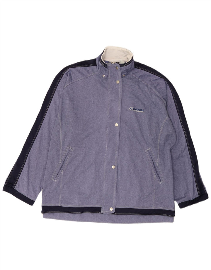 Diadora Womens Oversized træningsdragt Topjakke UK 18 XL Blå Colourblock
