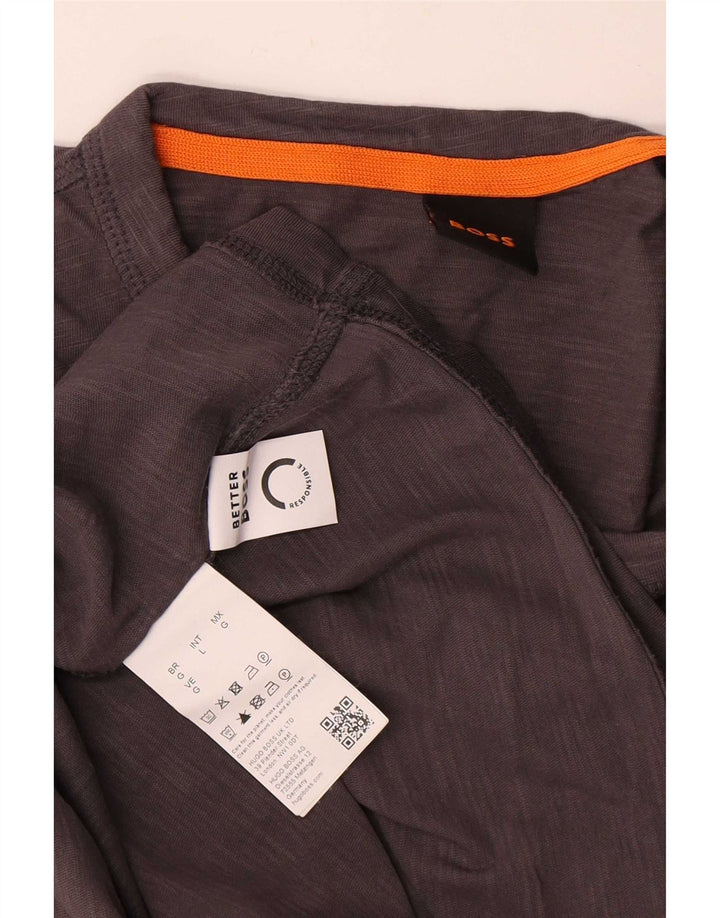Hugo Boss Herre T-Shirt Top Stor Grå Bomuld