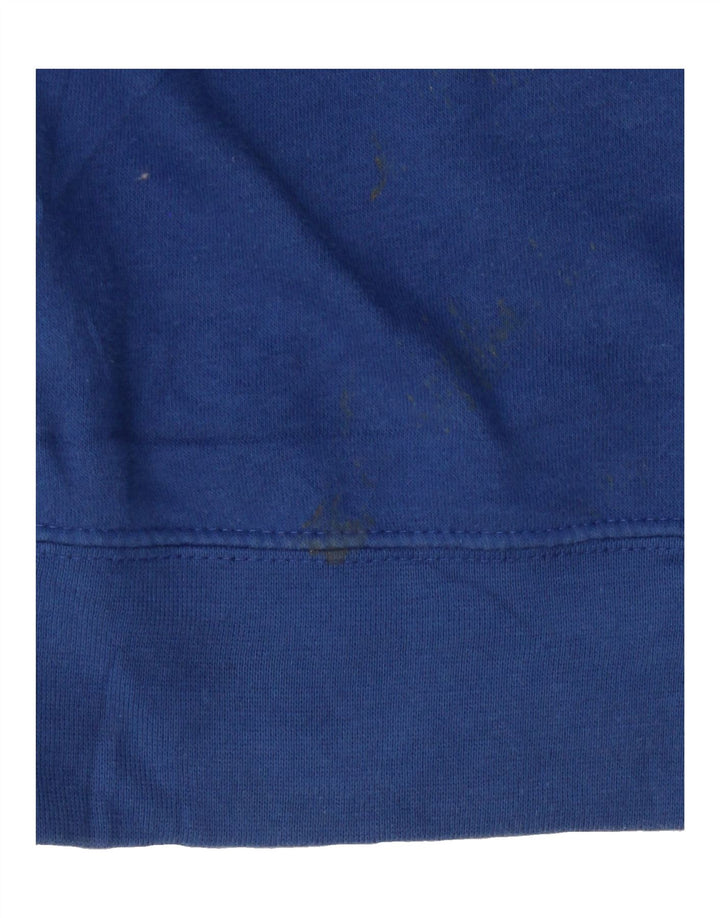 NFL Womens Colts Graphic Zip Hoodie Sweater UK 14 Medium Blue Vintage NFL and Second-Hand NFL from Messina Hembry 