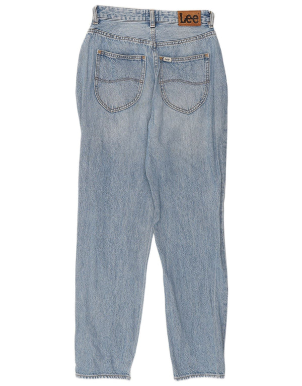 Lee Womens Mom High Rise Tapered Jeans US 7 Medium W26 L27 Blå Bomuld