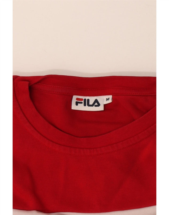 Fila Dame Sweatshirt Jumper UK 14 Medium Flerfarvet Colourblock