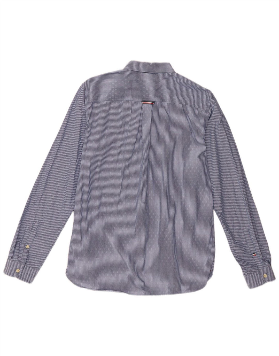 Tommy Hilfiger Herre Regular Fit skjorte Medium blå stribet bomuld
