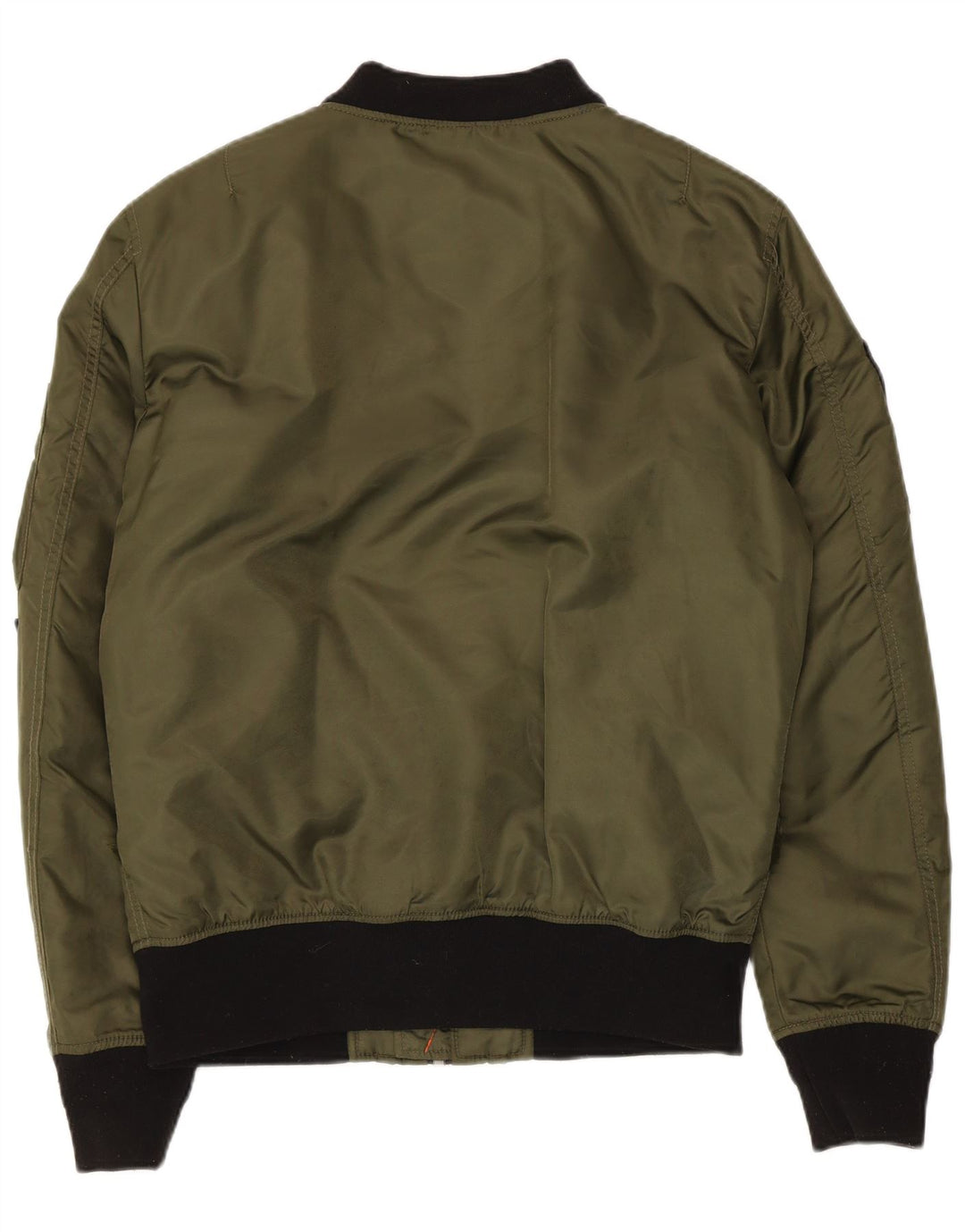 Superdry Herre Military Bomber Jacket UK 38 Medium Khaki Nylon