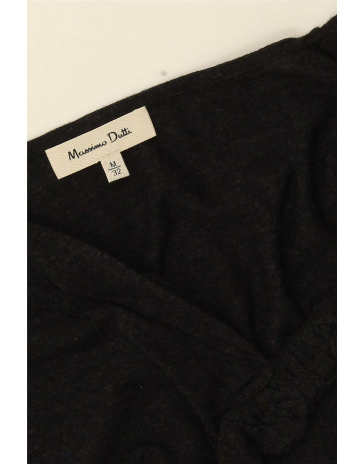 Massimo Dutti Dame Top Langærmet UK 12 Medium Sort