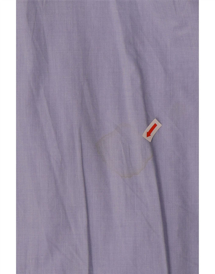 LACOSTE Womens Crop Oversized kortærmet skjorte str. 43 Large Blue