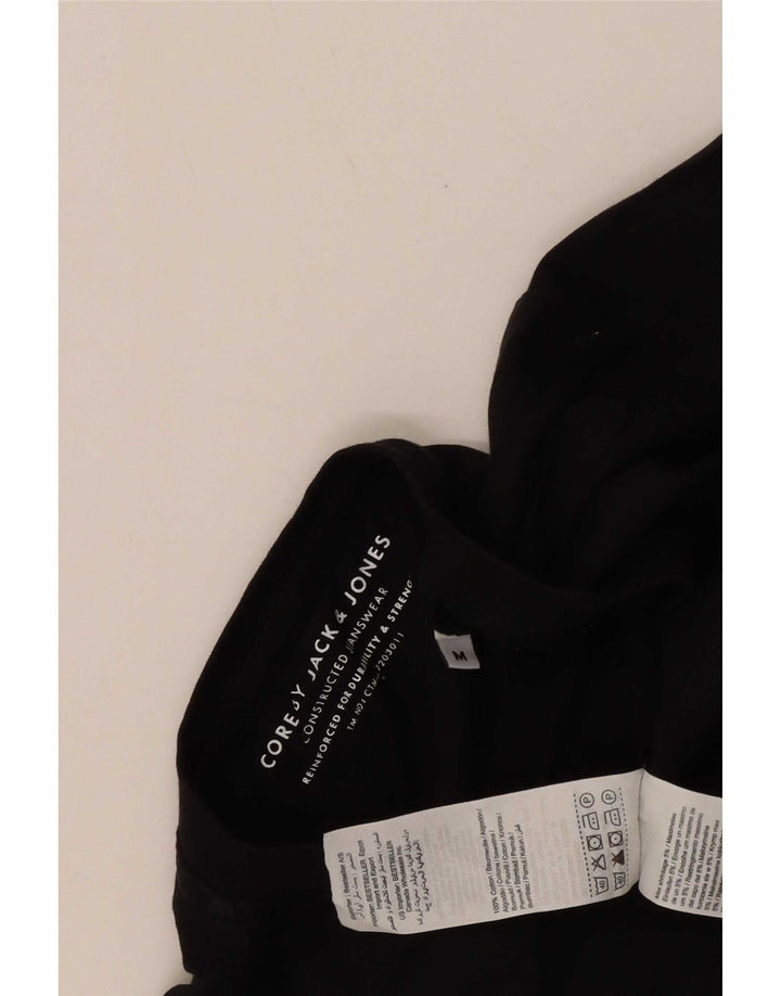 Jack & Jones Grafisk Herre-top Langærmet Medium Sort Bomuld