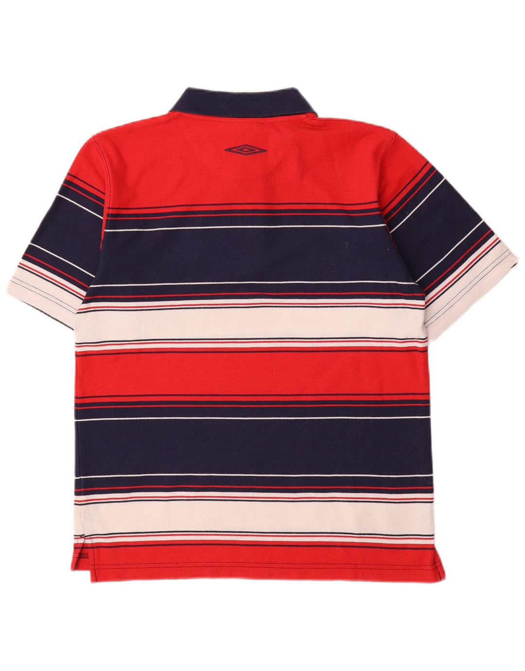 Umbro Herre Polo Shirt UK 35/37 Lille rødstribet polyester