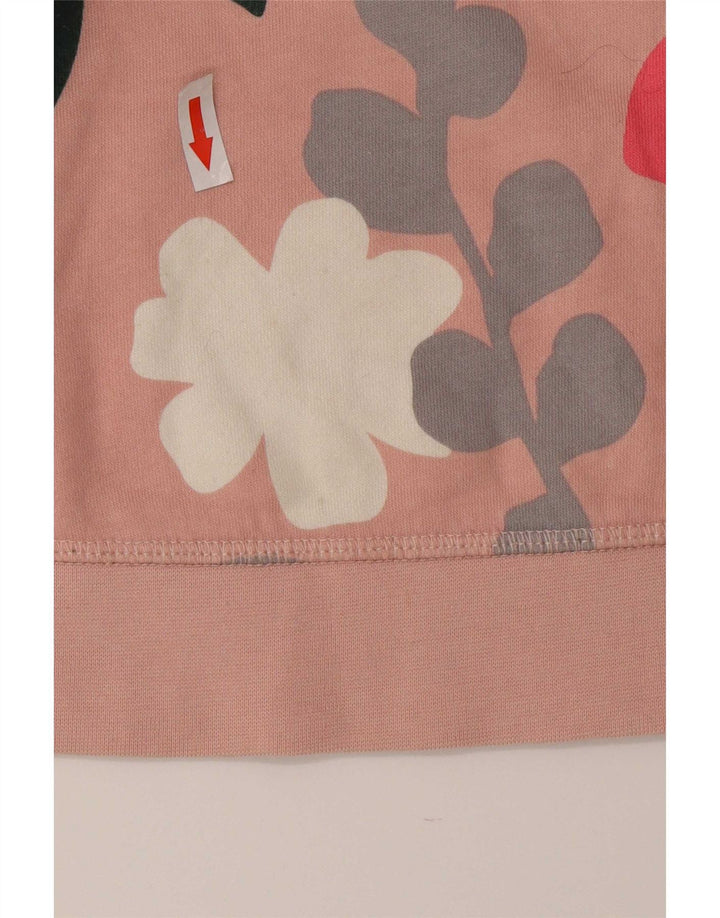 Boden Womens Regular Fit Sweatshirt Jumper Medium Pink Floral Bomuld