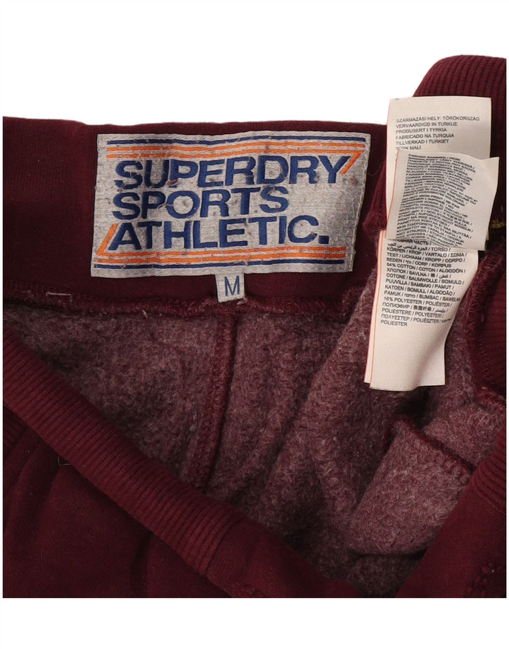 Superdry Herre grafiske træningsdragt bukser Medium Burgundy Colourblock