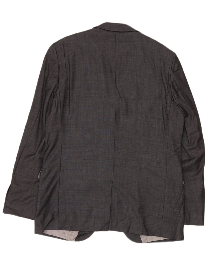 Dkny Herre 2 Knapper Classic Fit Blazer Jacket UK 42 XL Grå Uld