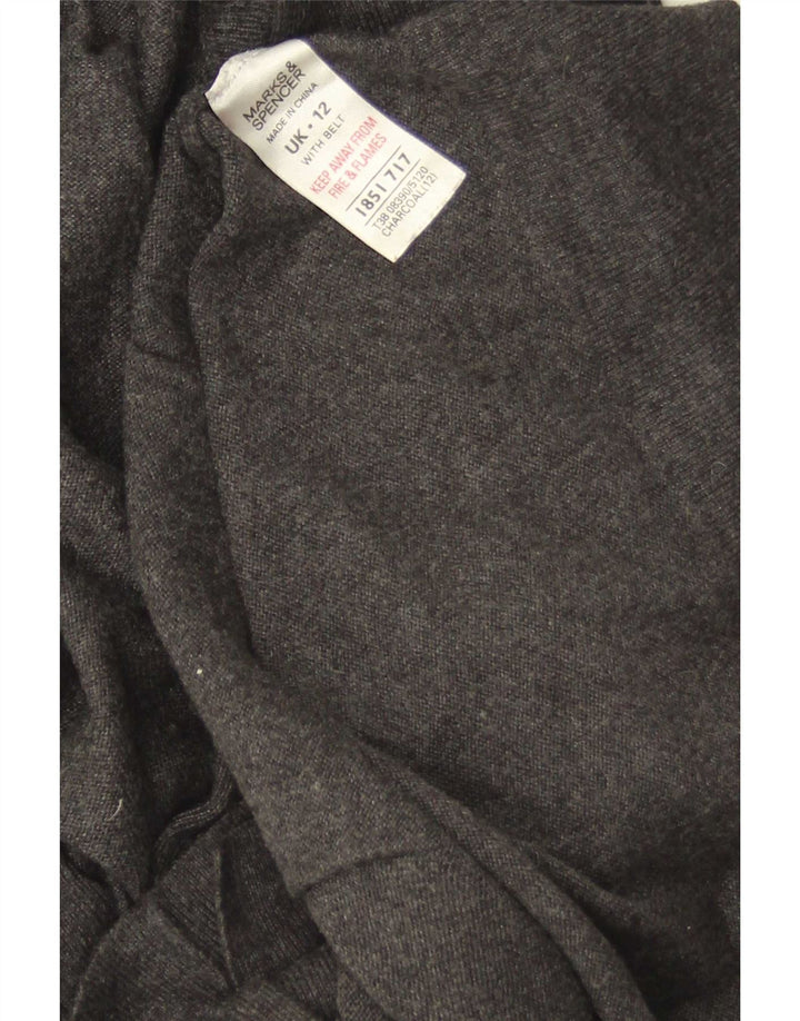 Marks & Spencer ærmeløs cardigantrøje til kvinder UK 12 Medium Grey
