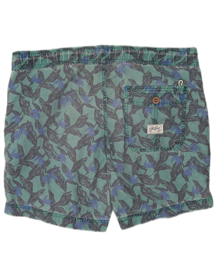 Fat Face Herre svømmeshorts Medium Grøn Geometrisk Bomuld