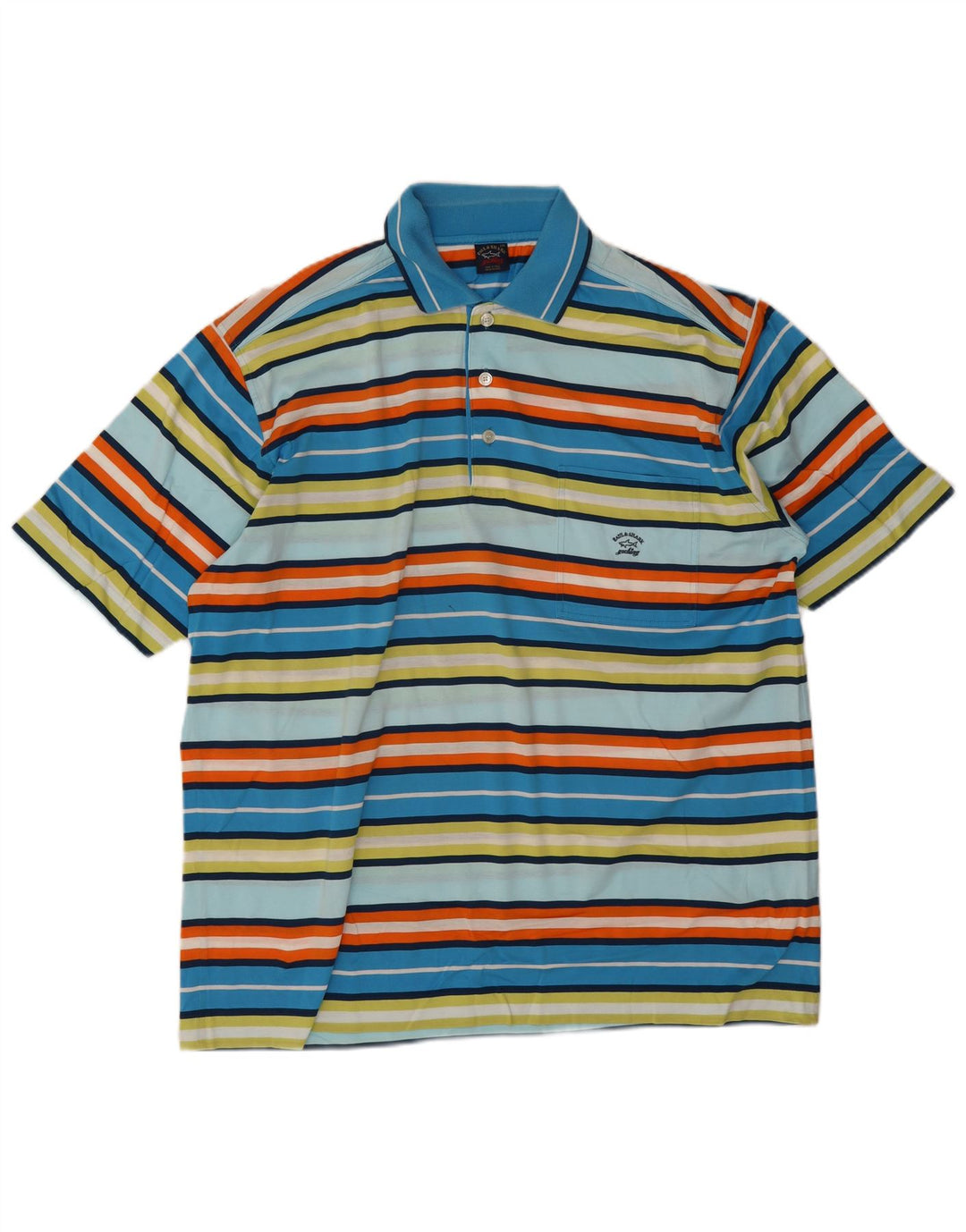 Paul & Shark Herre poloskjorte 2XL flerfarvet stribet bomuld