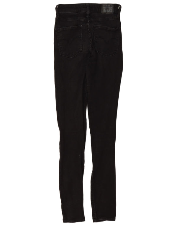 Levi's Dame 721 Skinny Jeans med høj talje W26 L32 Grå Bomuld