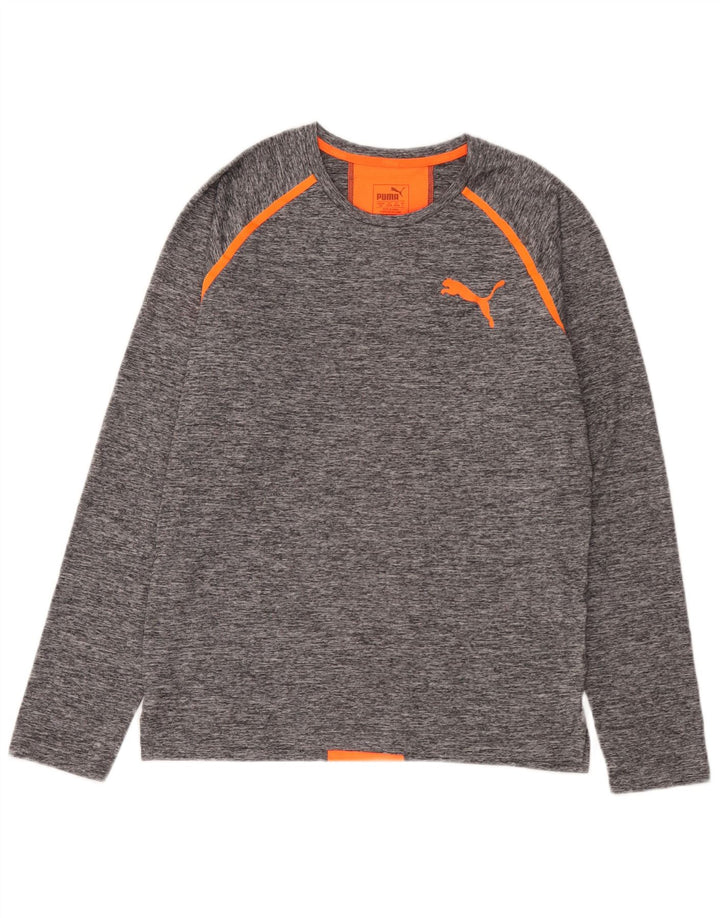 Puma Herre Top Langærmet Lille Grå Colourblock