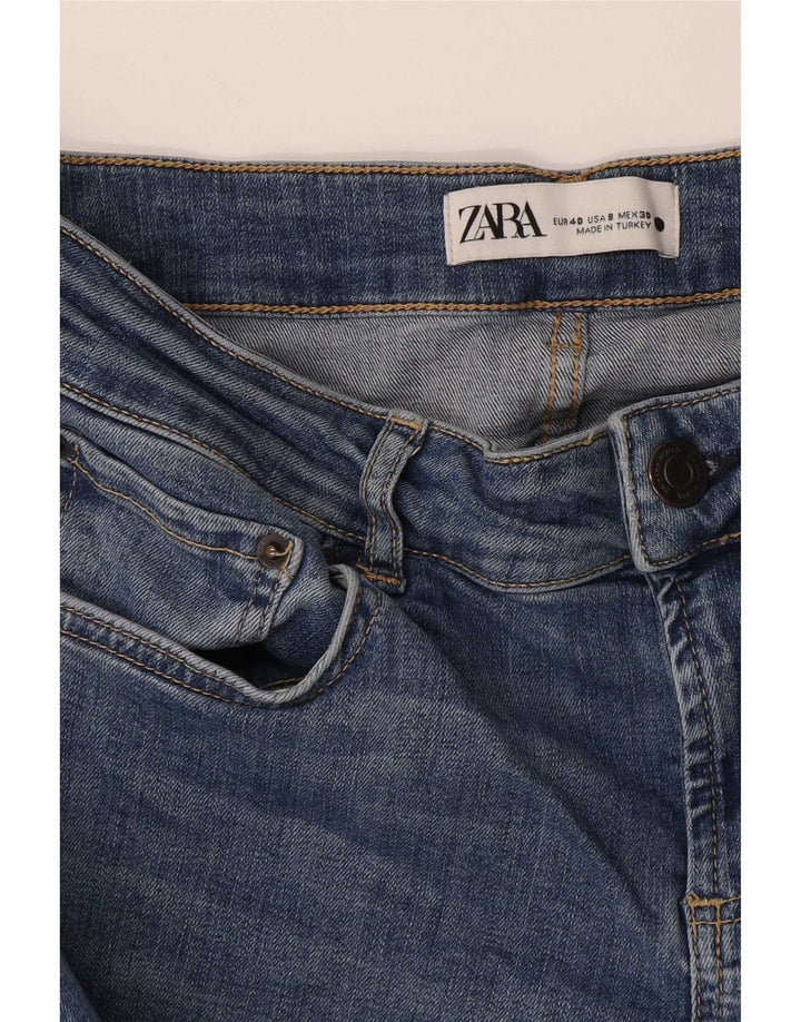Zara Dame Bootcut Jeans EU 40 Medium W30 L29 Blå