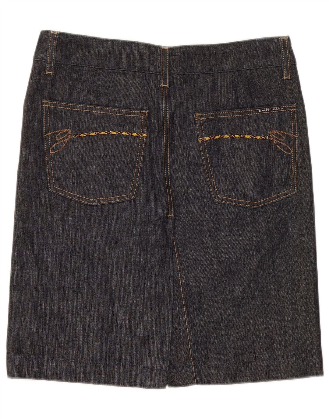 Gant Dame Denim Nederdel EU 36 Small W28 Sort Bomuld