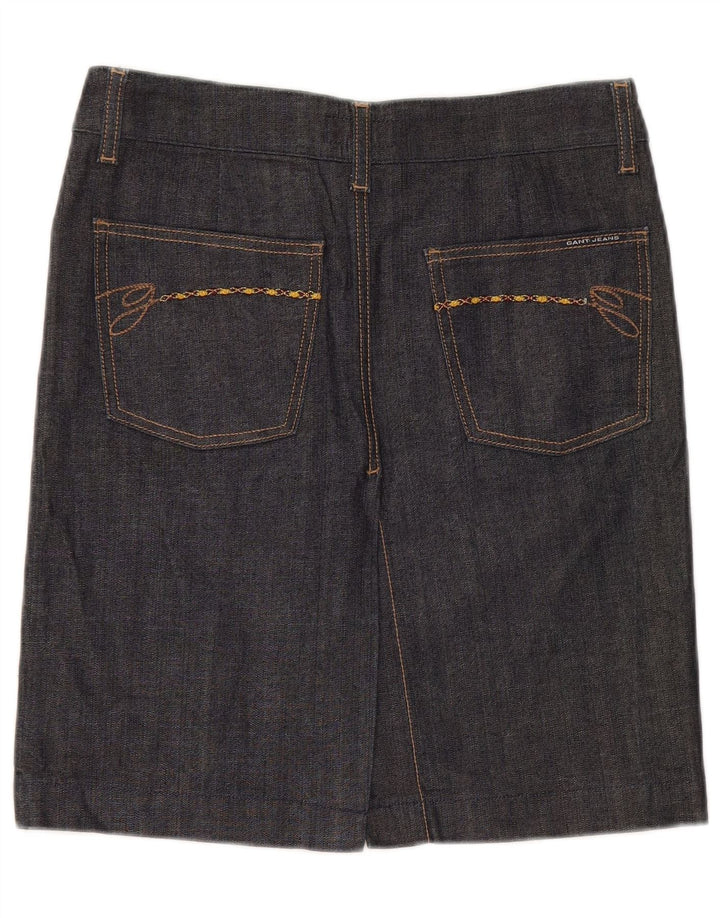 Gant Dame Denim Nederdel EU 36 Small W28 Sort Bomuld